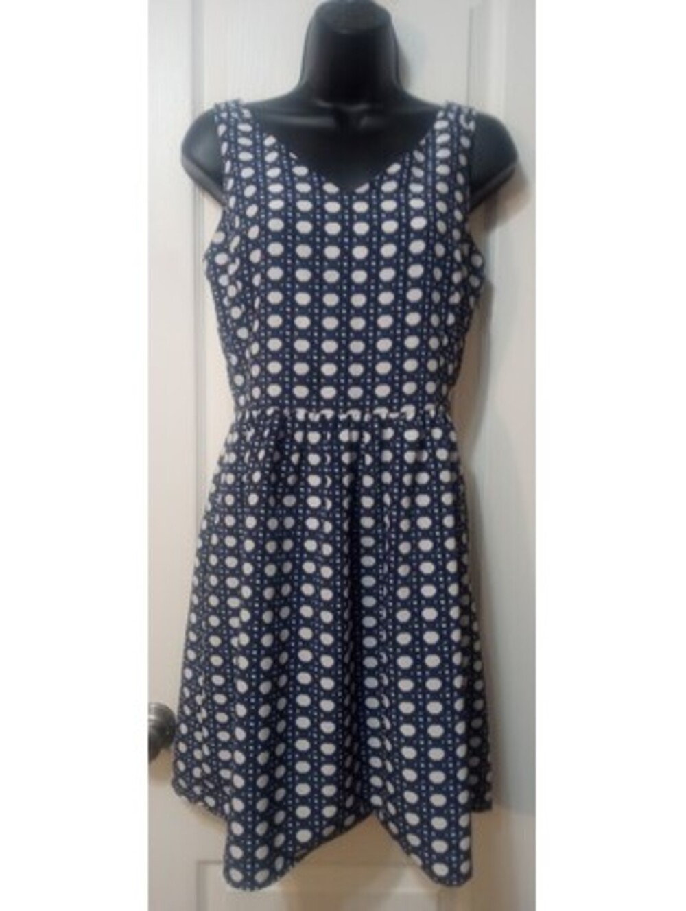 Vineyard Vines Navy & White Geometric Dress | Size 2 | NWOT